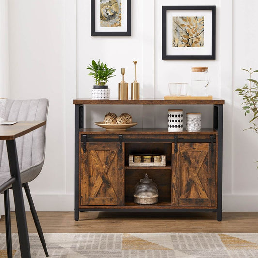 vintage sideboard with 2 sliding doors - Egyptian Queen storebuffet