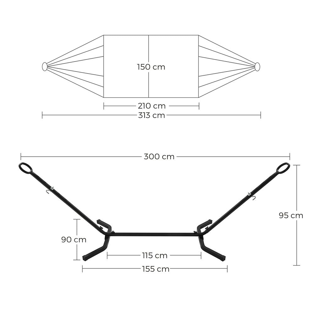 Xl double hammock with frame - Egyptian Queen storehammock